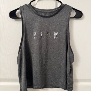 PINK Victoria's Secret Gray Sleeveless Top